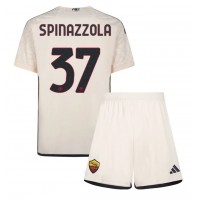 Fotbalové Dres AS Roma Leonardo Spinazzola #37 Dětské Venkovní 2023-24 Krátký Rukáv (+ trenýrky)